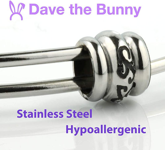 Snake with Stripes and Dots Fancy Charm Bangle